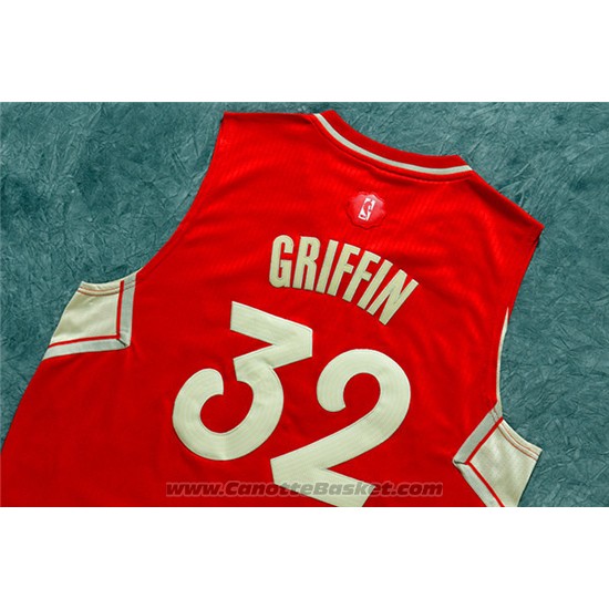 Maglia Natale 2015 Los Angeles Clippers Blake Griffin #32 Rosso